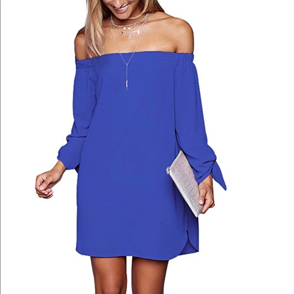 Beautiful women casual off shoulder dress - Picture 3 of 8